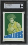 1972 Topps #109 Walt Wesley 9 card progressive proof.